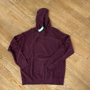 NWT Red Ale Red Hooded Long Sleeve Size Large